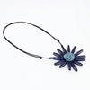 Sylca: Amaya Flower Necklace, Navy