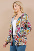 LA Soul: Colorful Mushroom Zip Front Hoodie