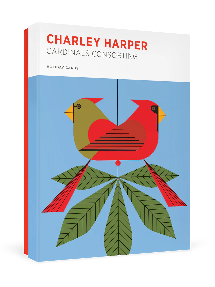 Pomegranate: Charley Harper: Cardinals Consorting Holiday Cards