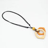 Sylca: Honeylight Double Circle Pendant