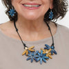Sylca: Garland Nectar Necklace, Blue