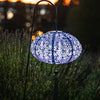 Allsop: Stella Tassel 25.5" Ballon Solar Lantern, Sky Blue