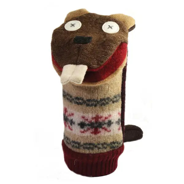 Cate & Levi: Hand Puppet Beaver (wool)