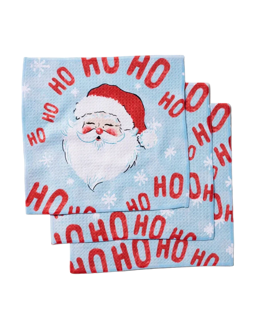 Geometry: Merry Santa Claus Dishcloth Set