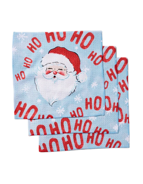 Geometry: Merry Santa Claus Dishcloth Set