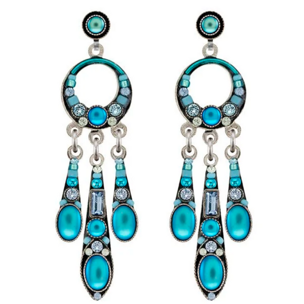 Firefly: Moonlight Waterfall Hoop Earrings (E805P)