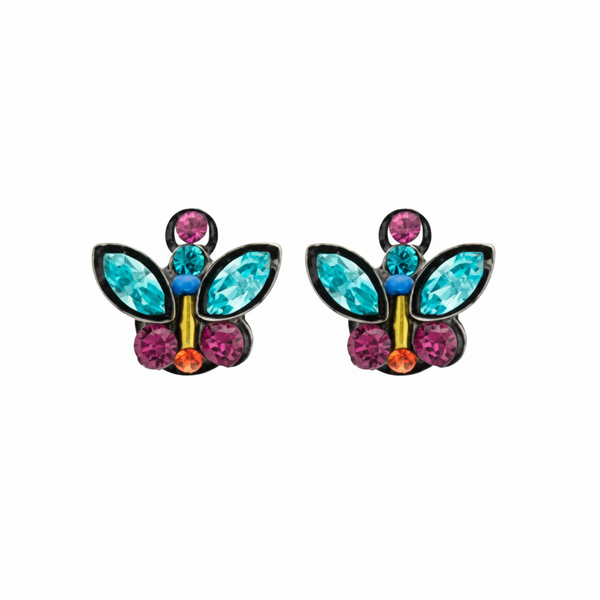 Firefly: Stud Mini Butterfly Post Earrings (E975p-MC)