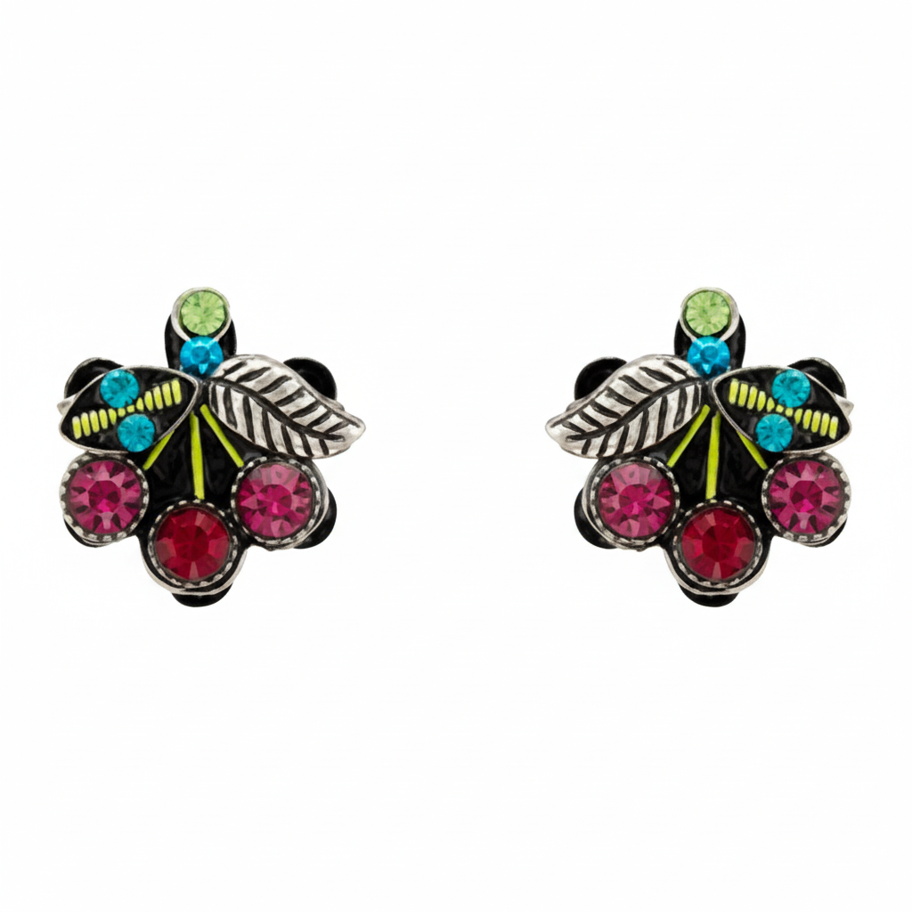 Firefly: Stud Mini Cherry Post Earrings (E981p-MC)