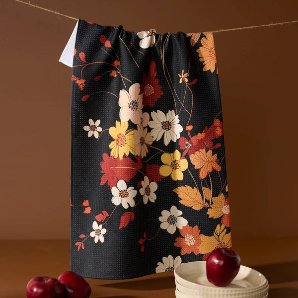 Geometry: Autumn Whispers Tea Towel