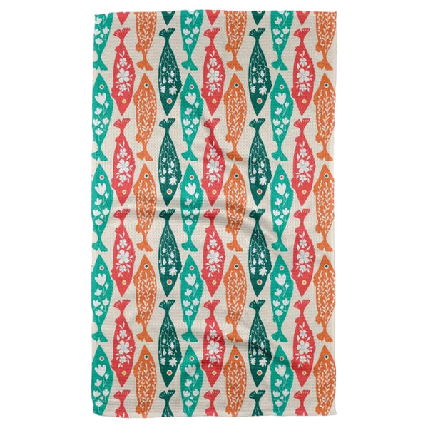 Geometry: Swedish Fish Tea Towel