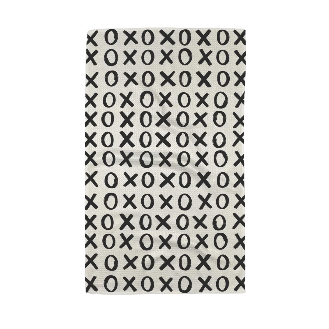 Geometry: Hug & Kiss Tea Towel