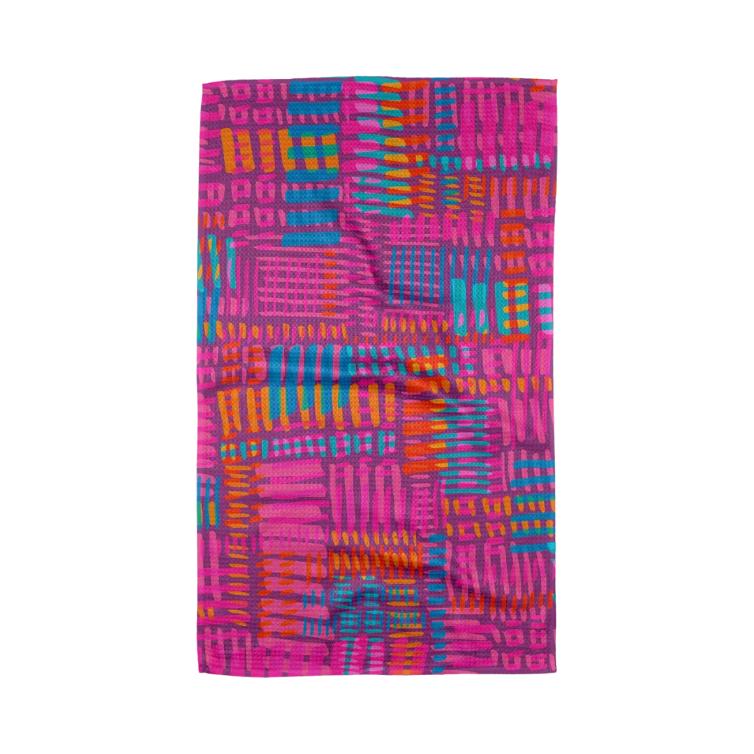 Geometry: Positive Vibration Tea Towel