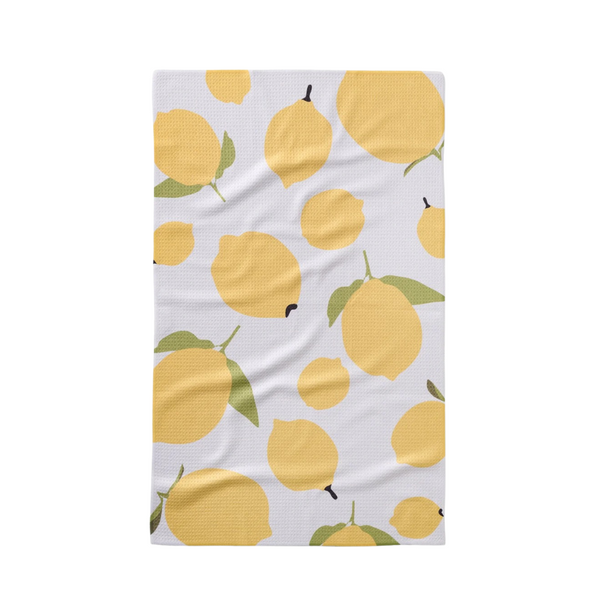 Geometry: Sunny Lemons Tea Towel