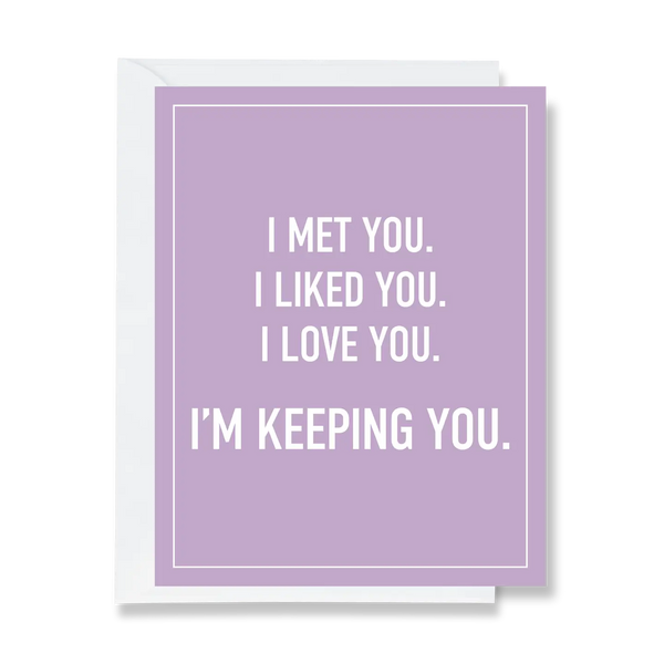 Ink & Attitude: Like You, Love You, Keeping You