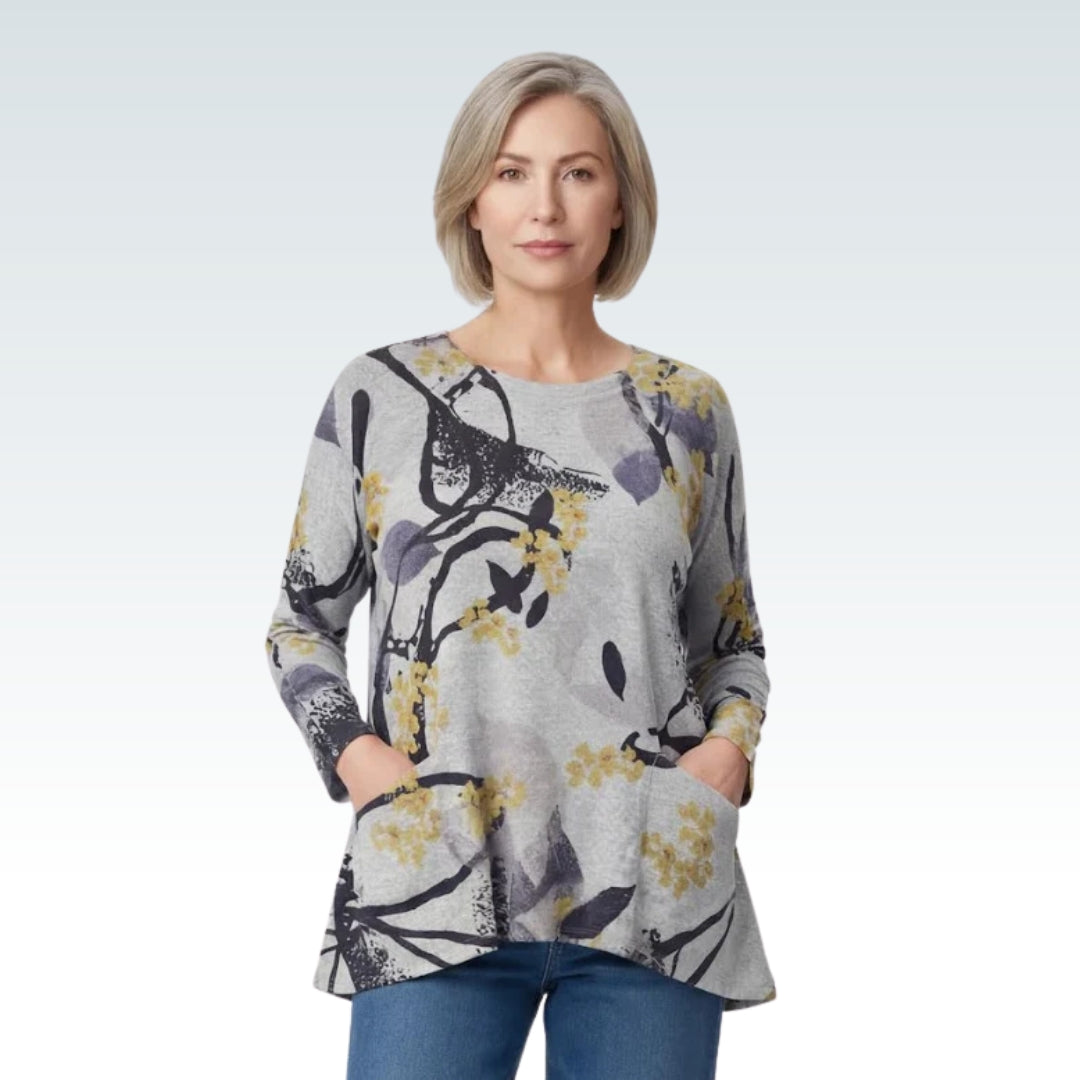 Inoah: Crew Neck A-Line Top