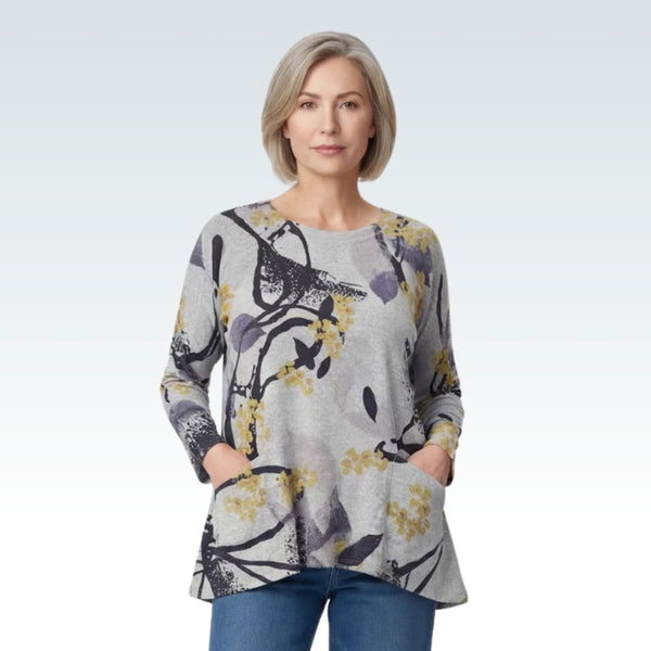 Inoah: Crew Neck A-Line Top
