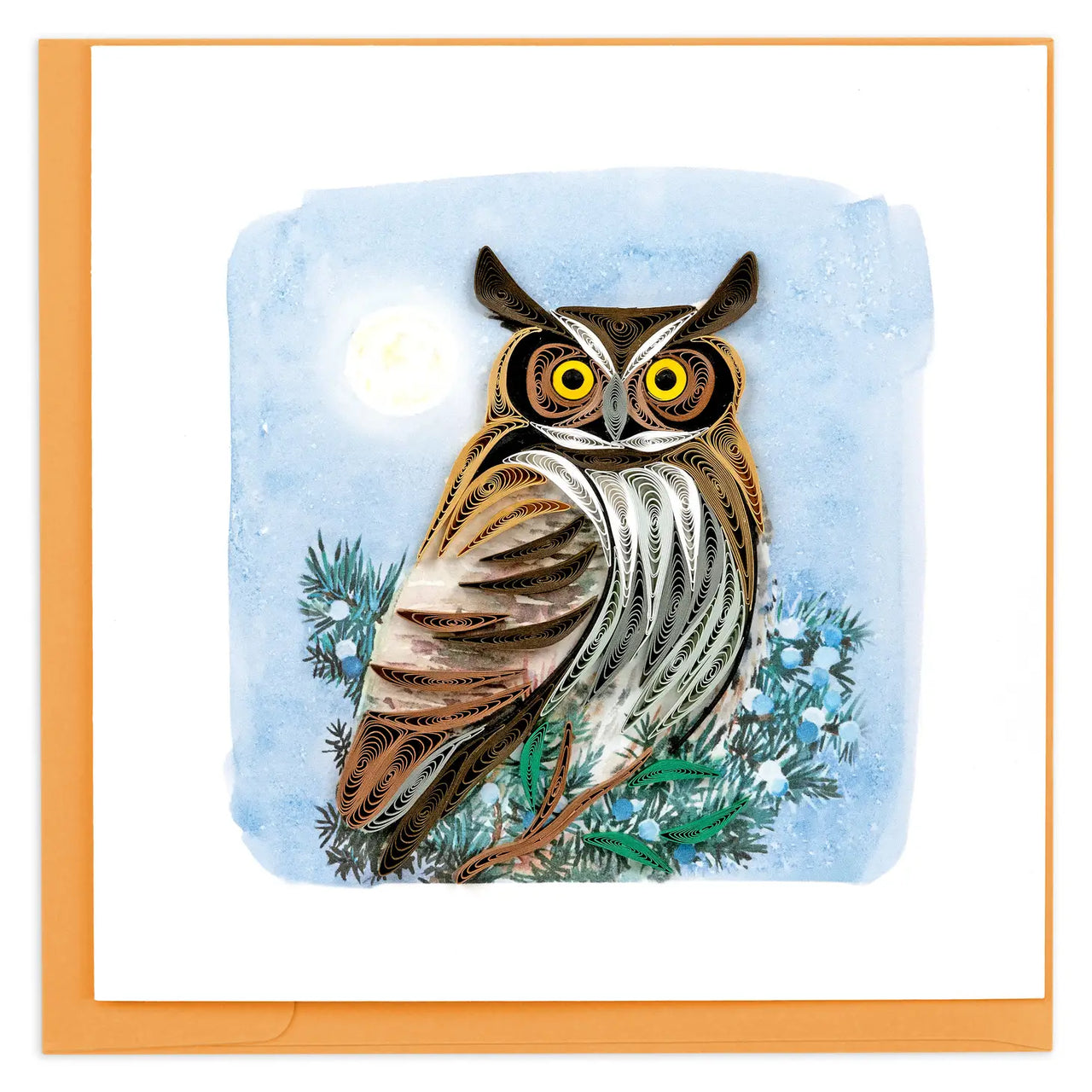 Quilling Card: Great Horned Owl