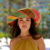 Shebobo: Caribbean Swirl Wide Brim Packable Sun Hat