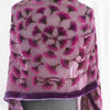 Sherit Levin: Devore Silk/Velvet Scarf, Floral Pink on Pink