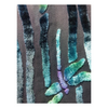 Sherit Levin: Devore Silk/Velvet Scarf, Dragonflies in Black