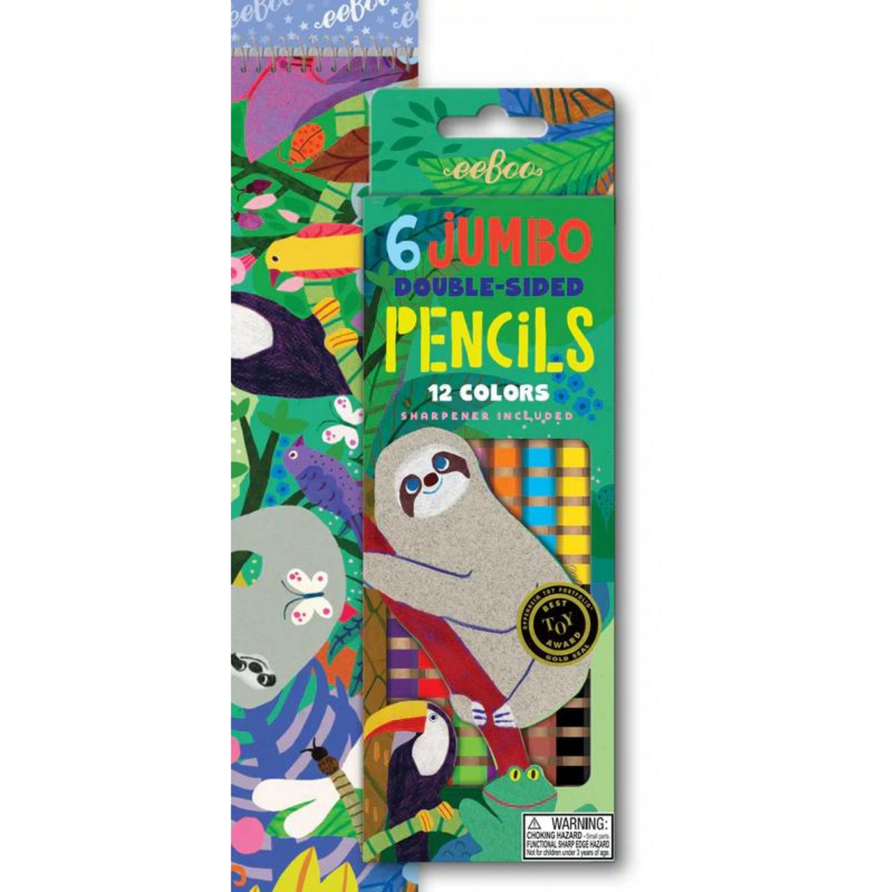 eeBoo: Jumbo Double Pencils, Sloth