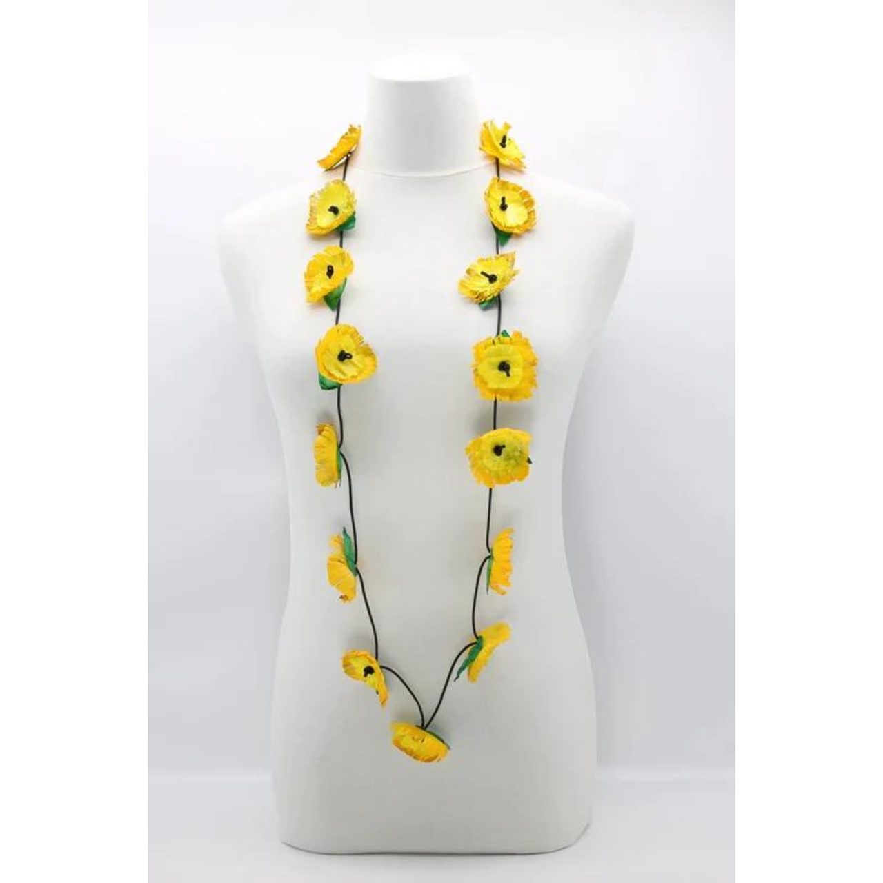 Jianhui London Upcycled Aqua Sunflower Necklace