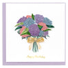 Quilling Card: Hydrangea Birthday Bouquet