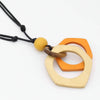 Sylca: Honeylight Double Circle Pendant