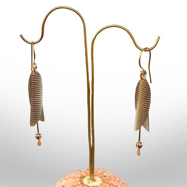 Carolyn Zakarija: Feather Wing Earrings