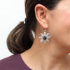 Sylca: Amaya Flower Earrings, Silver