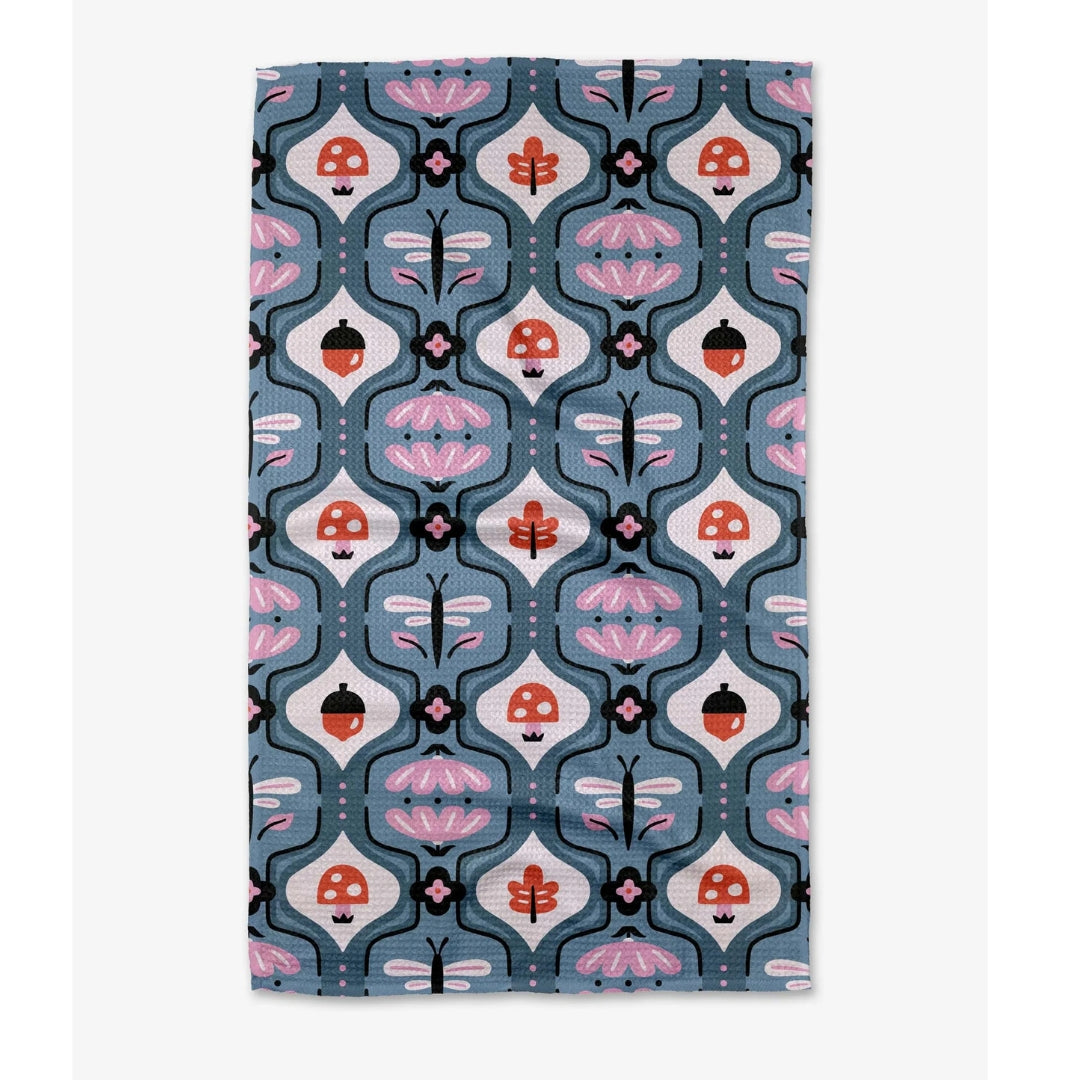 Geometry: Forest Garden Tea Towel