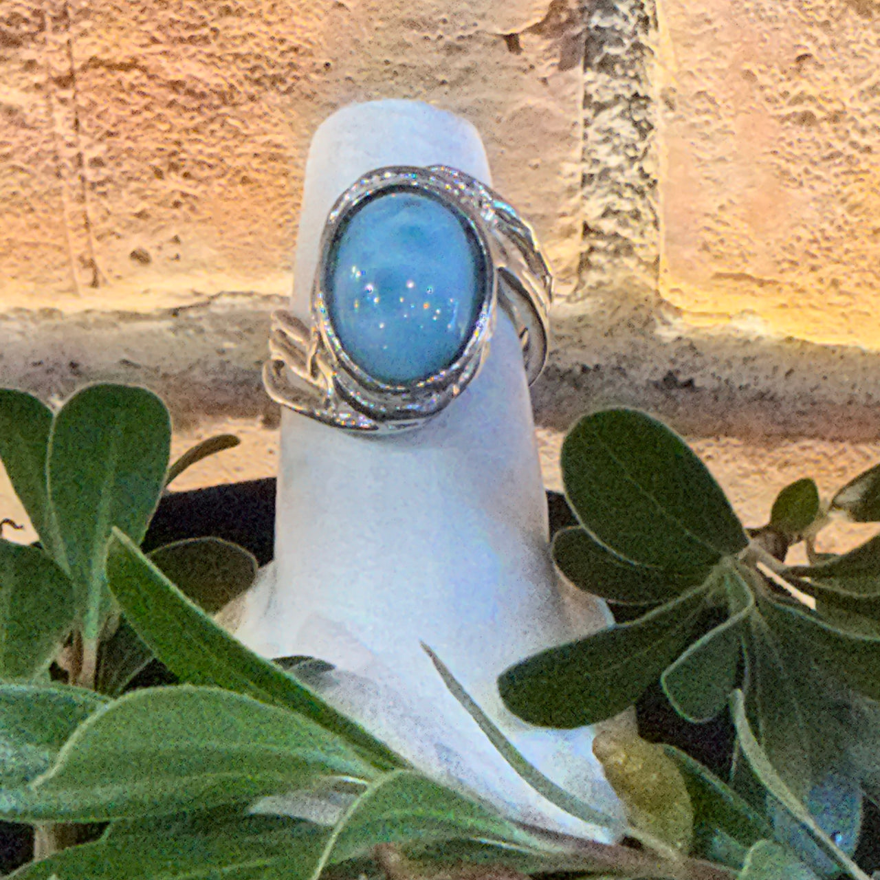 Jolica: Malia Ring, Larimar, sz 7
