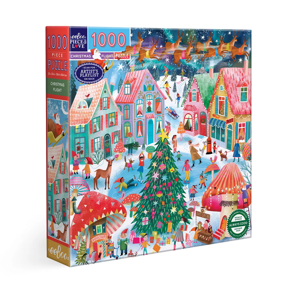 eeBoo: Christmas Flight 1000pc puzzle