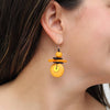 Sylca: Assuta Earrings, Mustard