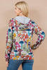 LA Soul: Colorful Mushroom Zip Front Hoodie