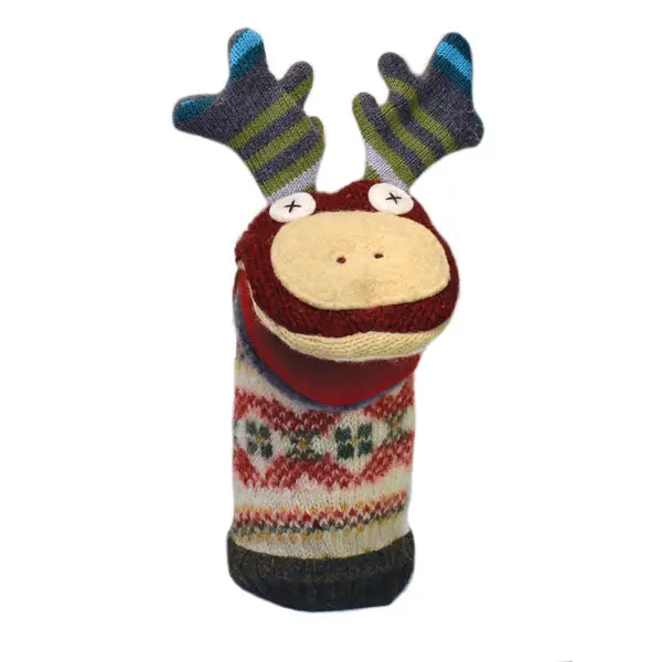 Cate & Levi: Hand Puppet Moose (wool)