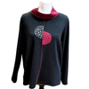 Christopher Calvin: Two-Tone Pullover w/ Circle Detail
