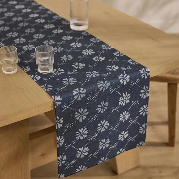 Geometry: Bonnie Indigo Table Runner