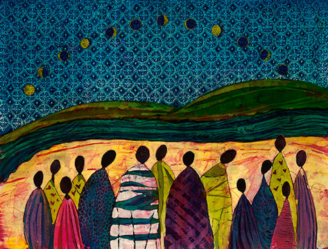 Lisa Telling Kattenbraker: "Grandmothers sing us to the river" unframed print