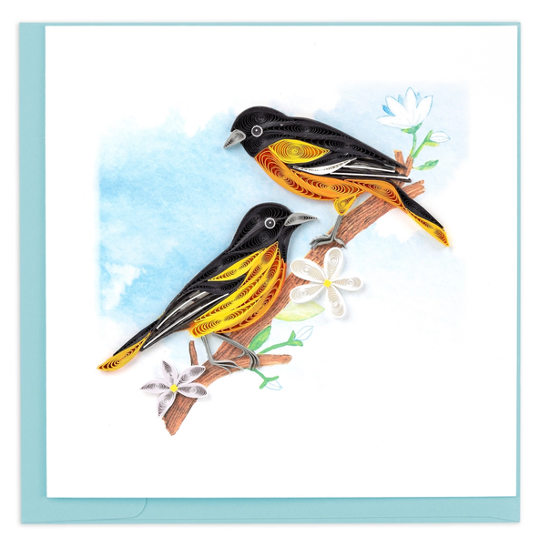 Quilling Card: Baltimore Orioles