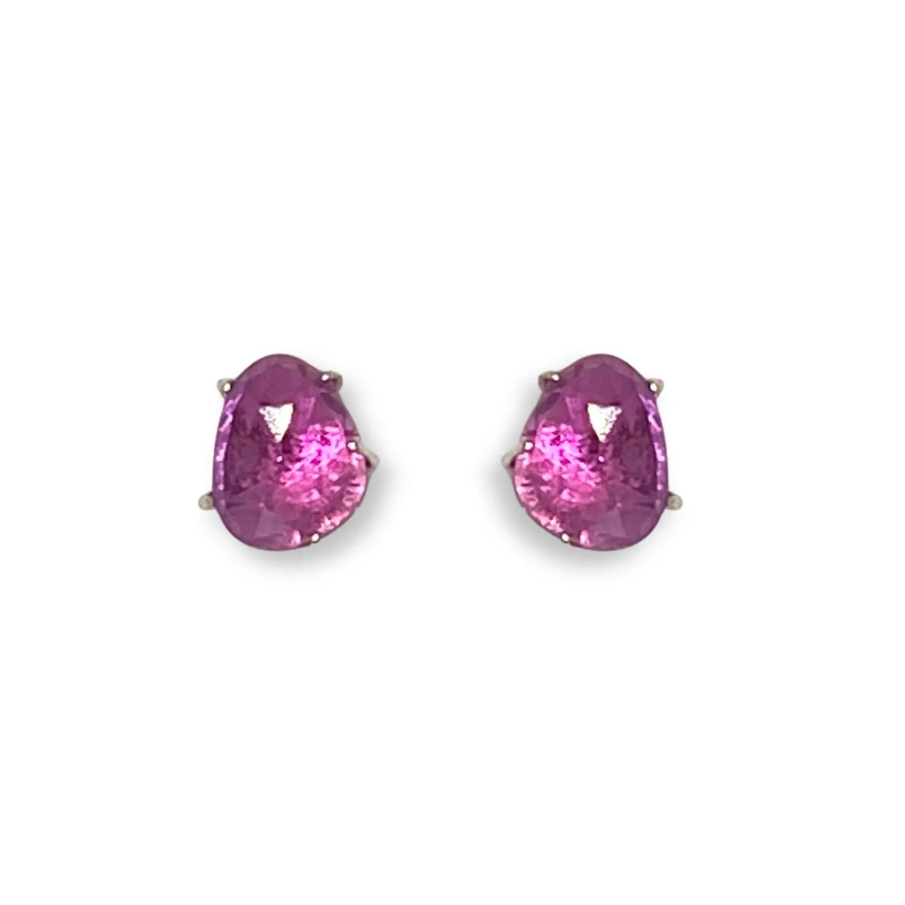Susan Rodgers: Talon Earrings, Pink Sapphire