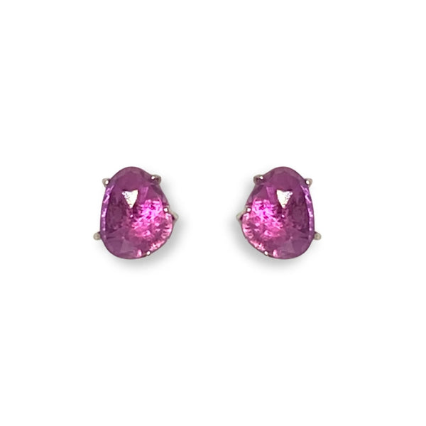 Susan Rodgers: Talon Earrings, Pink Sapphire