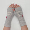 Sardine Clothing Co: Skull w/ Heart  Fingerless Gloves