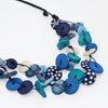 Sylca: Colorburst Confetti Necklace, Blues