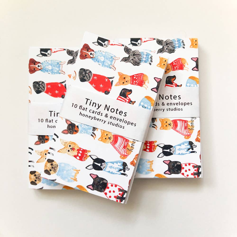 HoneyBerry: Dogs in Sweaters Tiny Notes
