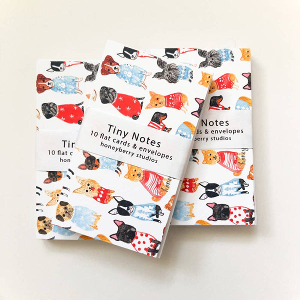 HoneyBerry: Dogs in Sweaters Tiny Notes