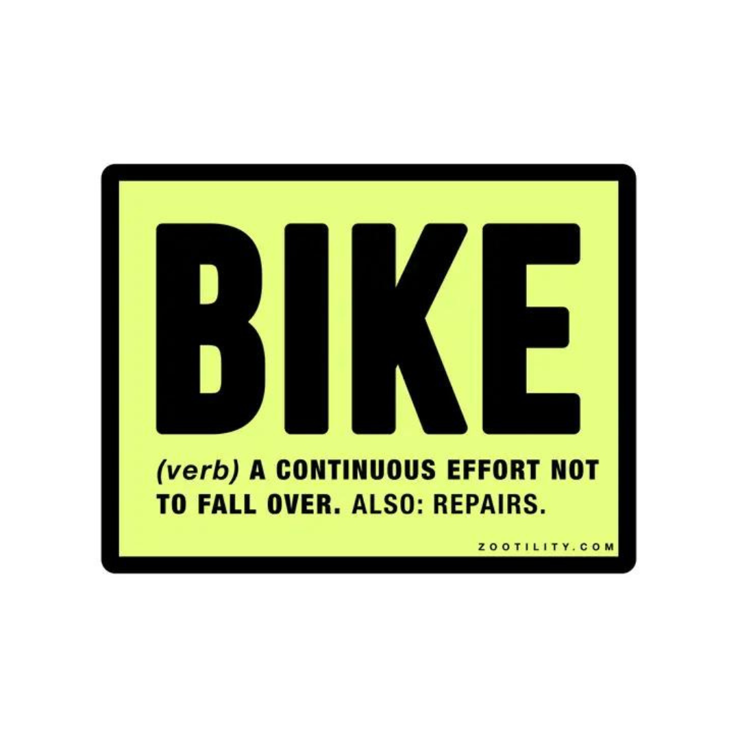 Zootility: Bike Sticker