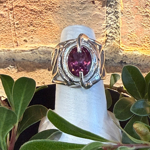 Jolica: Amalfi Ring, Pink Topaz, sz 7