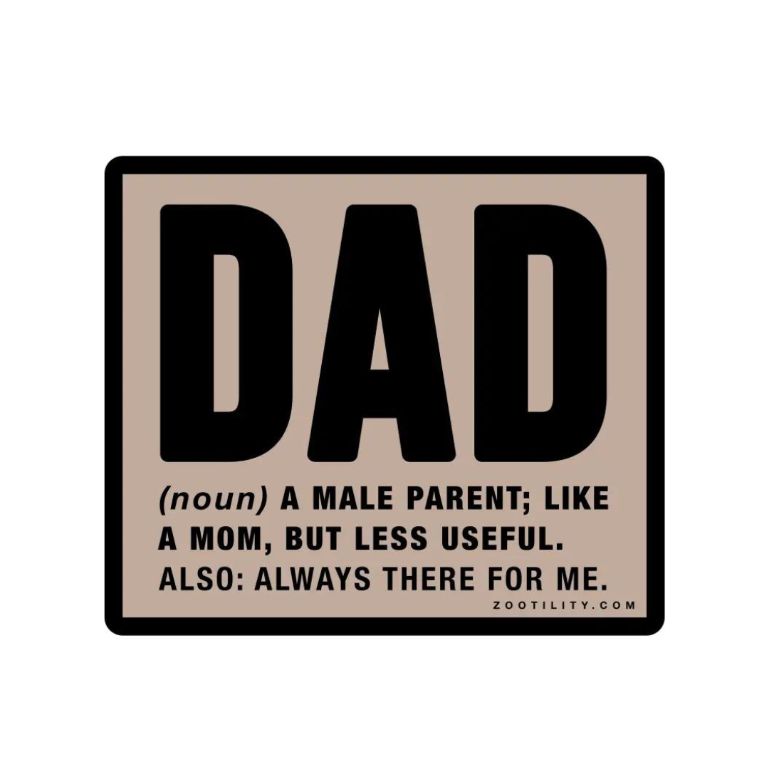 Zootility: Dad Sticker
