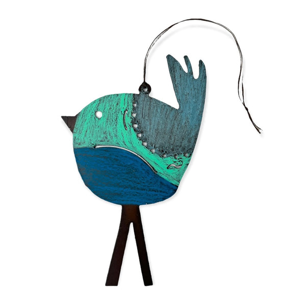Whimsies: Large Metal Bird Ornament